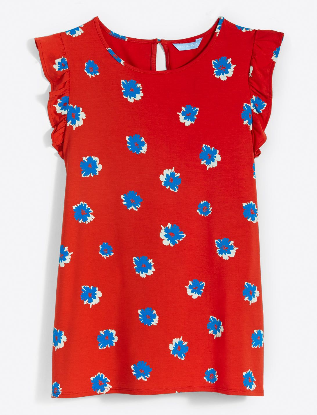 Flutter Sleeve Top in Aster Floral sold by Draper James product image thumbnail 2