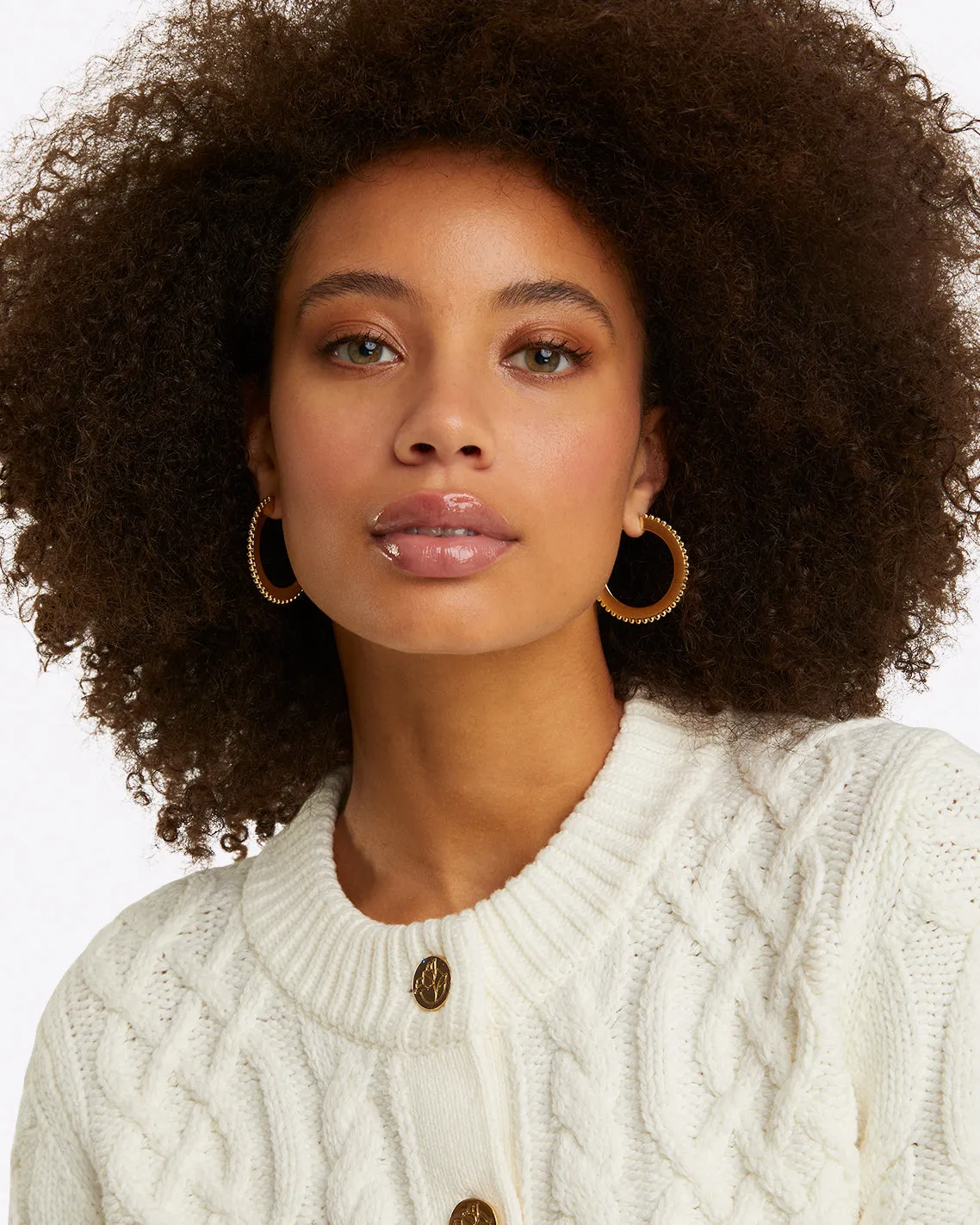 Cable Knit Cardigan in Cotton sold by Draper James product image thumbnail 5