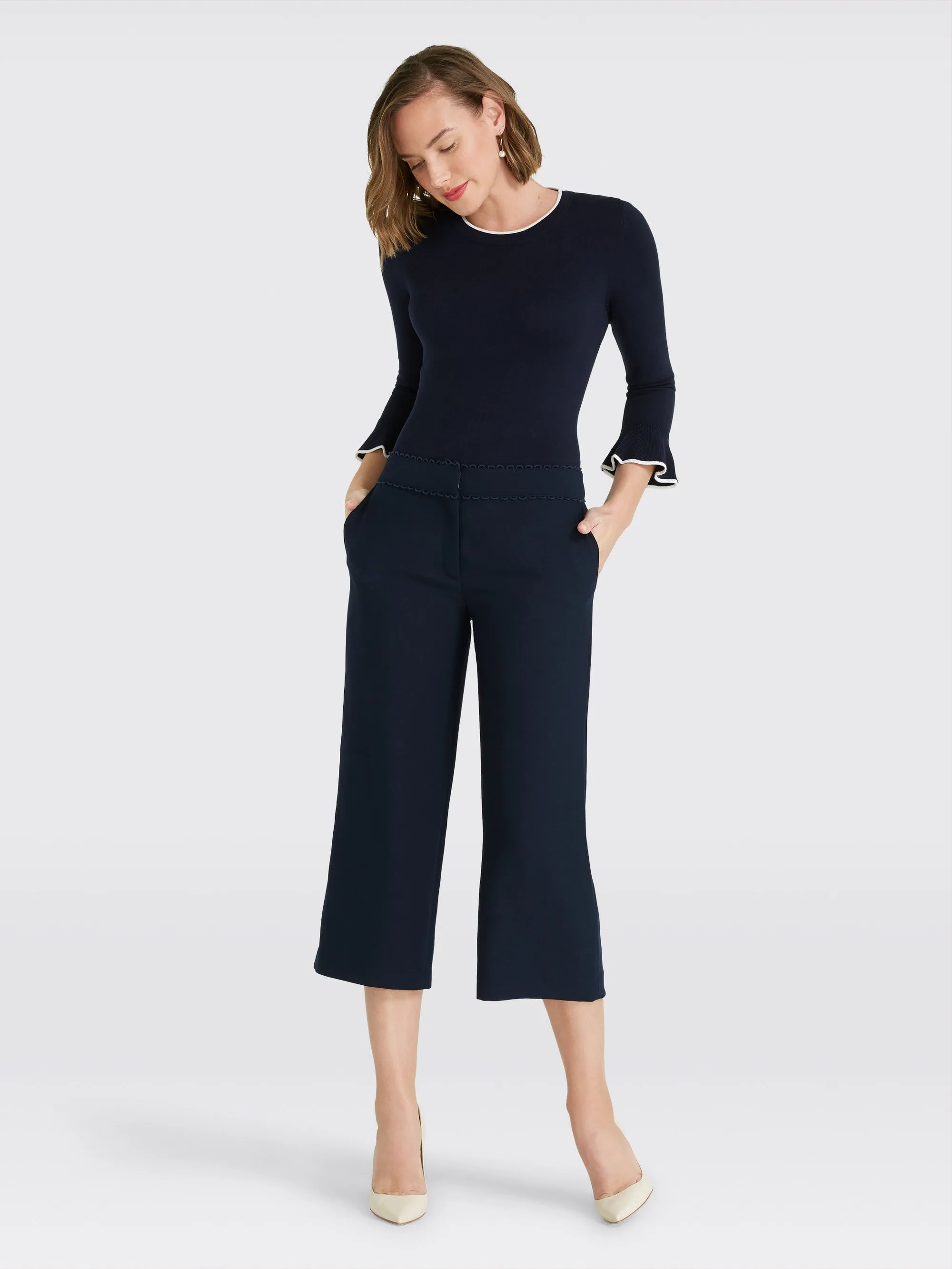 Scallop Crop Pant sold by Draper James product image thumbnail 2