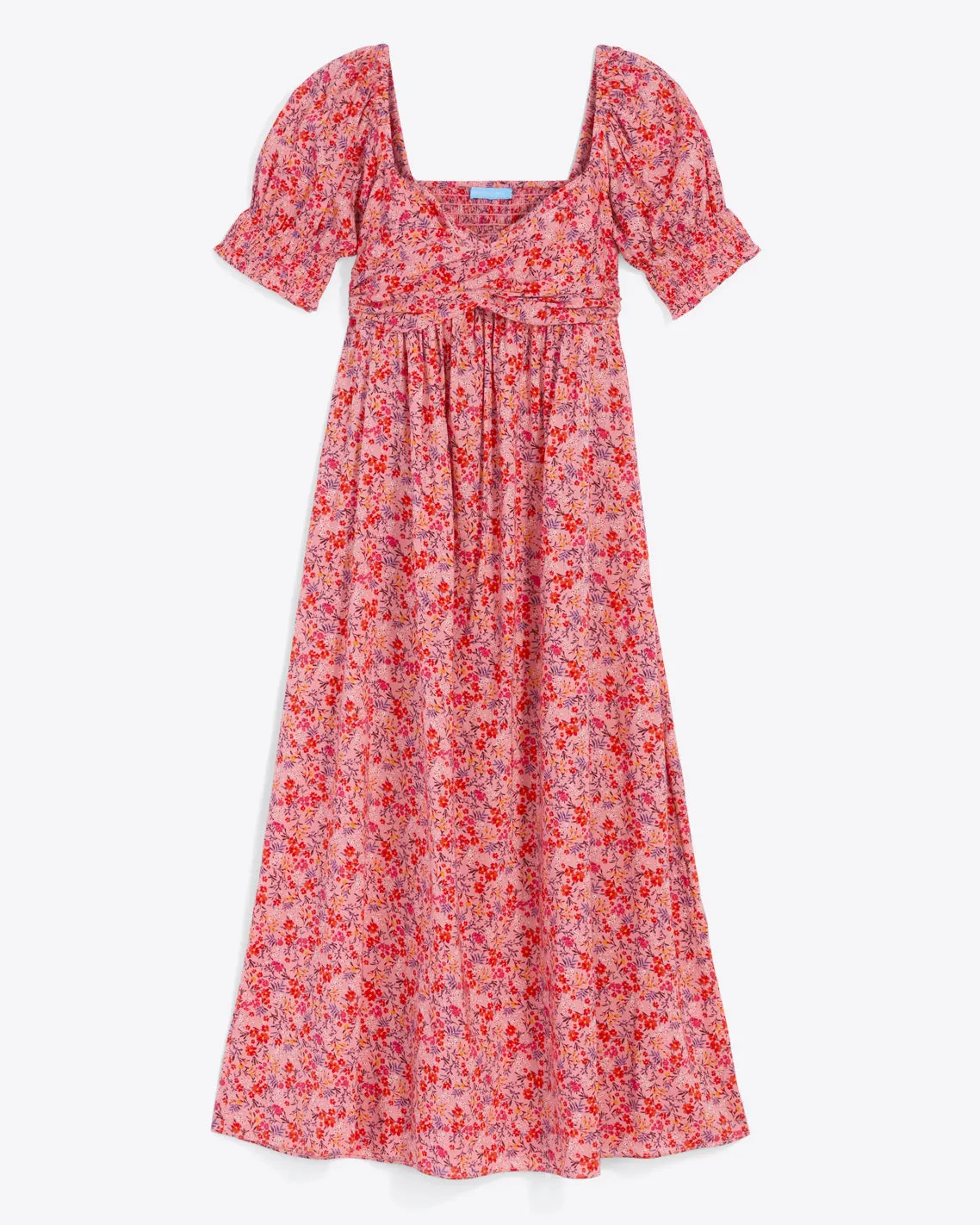 Tye Midi Dress in Pansy Floral sold by Draper James product image thumbnail 2