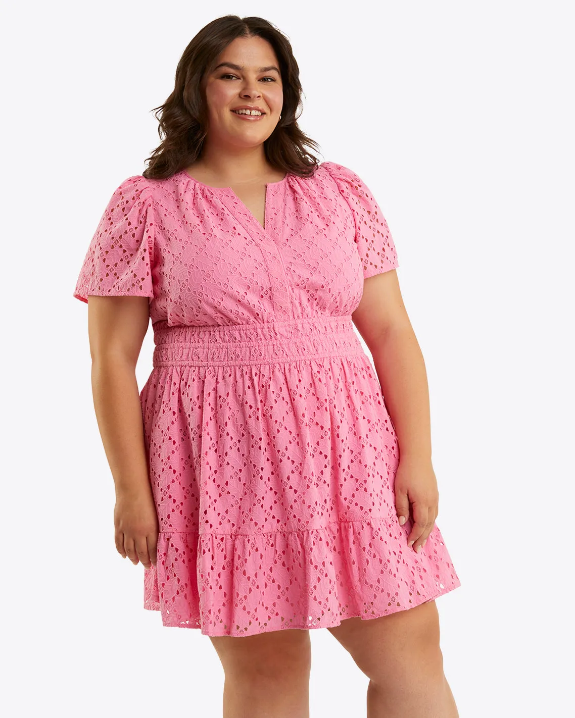 Wilson Mini Dress in Eyelet sold by Draper James product image thumbnail 4