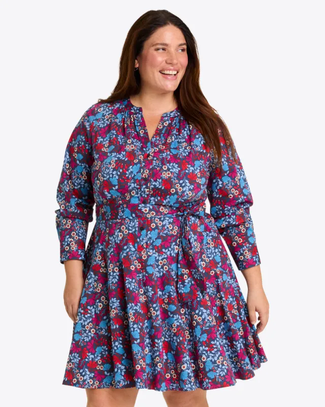 Imogen Mini Shirtdress in Stretch Poplin sold by Draper James