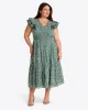 Meg Midi Dress in Gauzy Cotton sold by Draper James