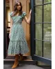 Meg Midi Dress in Gauzy Cotton sold by Draper James