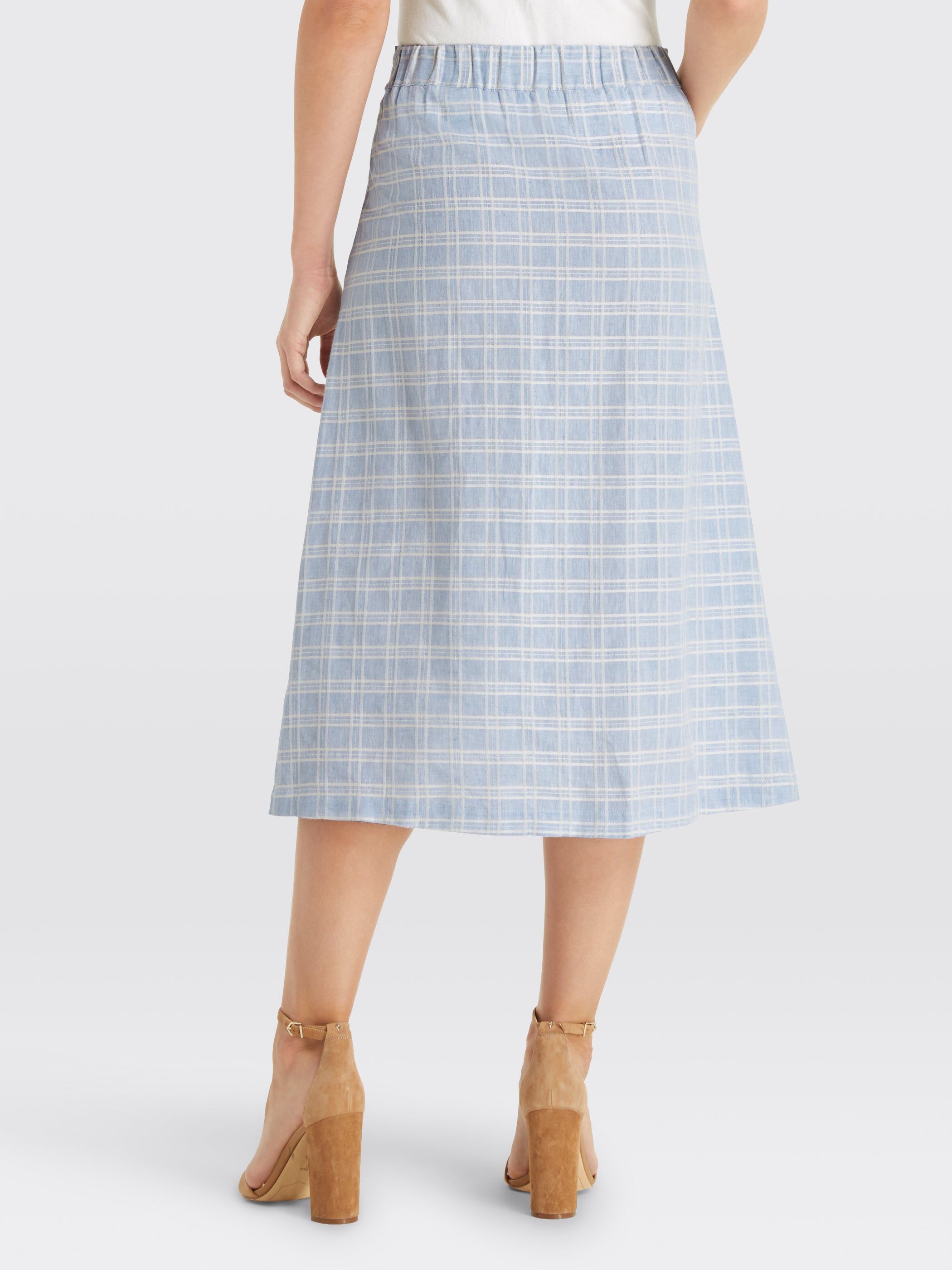 Button Front Skirt sold by Draper James product image thumbnail 3