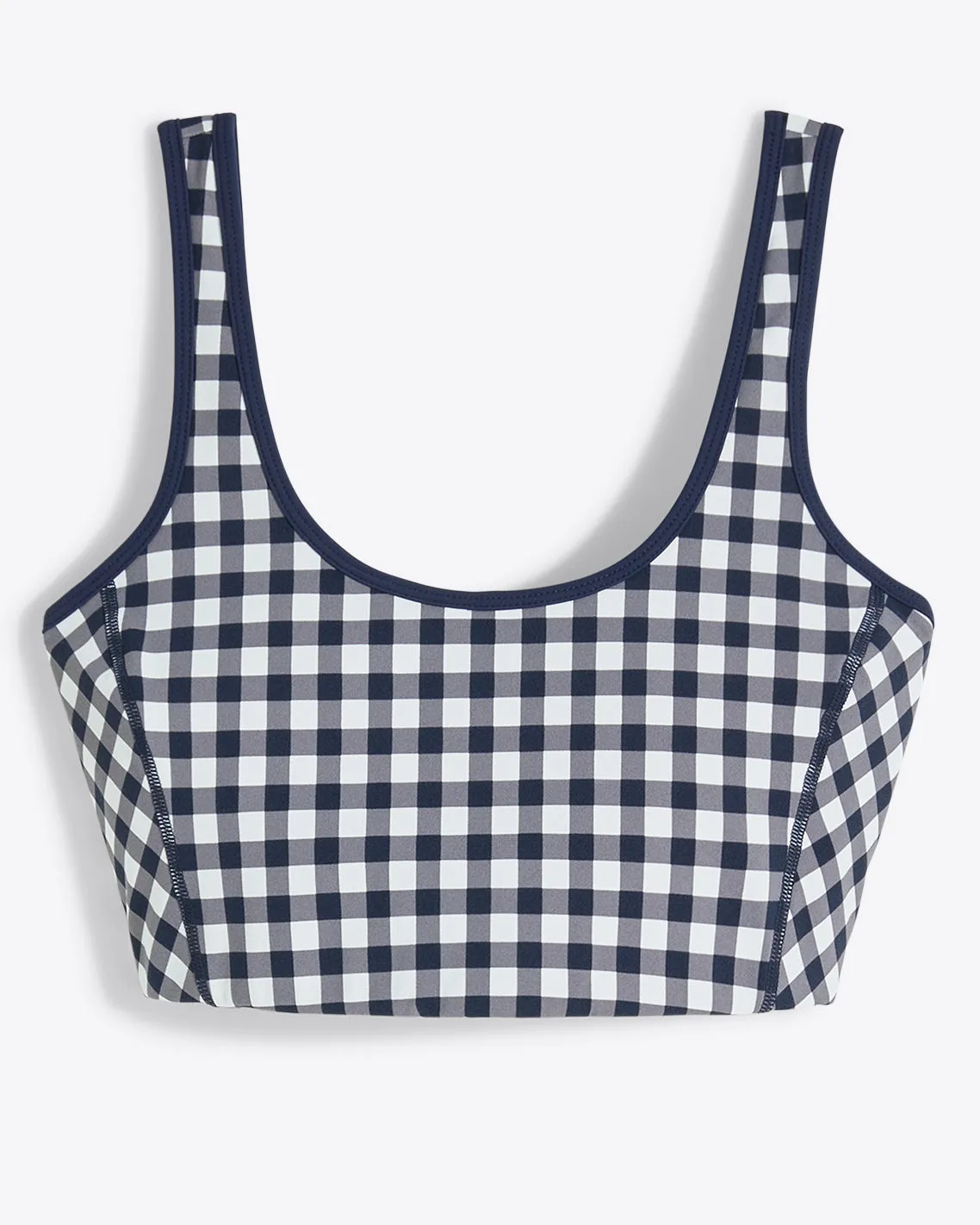 Sports Bra in Navy Gingham sold by Draper James product image thumbnail 2