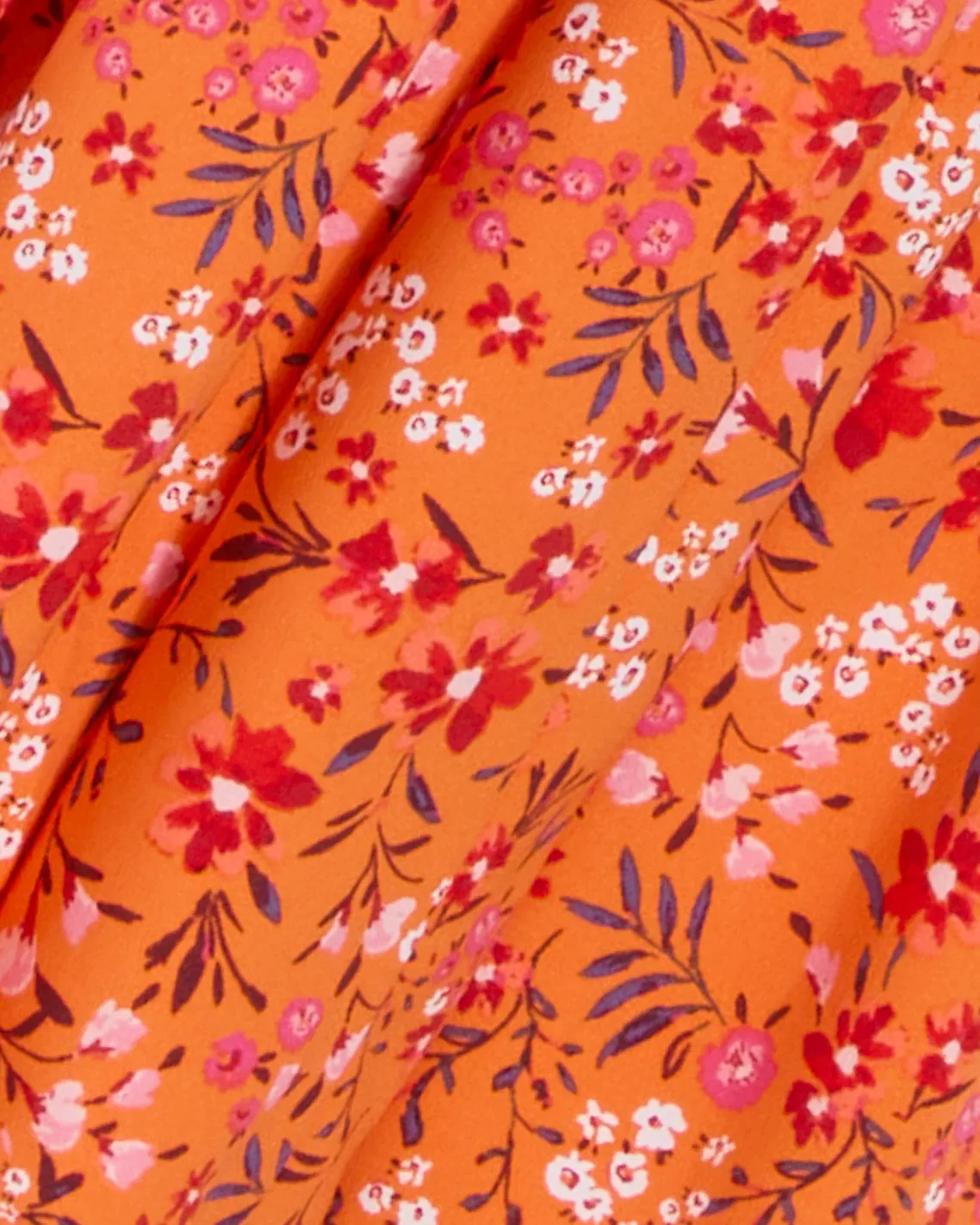 Reba Wrap Dress in Apricot Pansy Floral sold by Draper James product image thumbnail 5