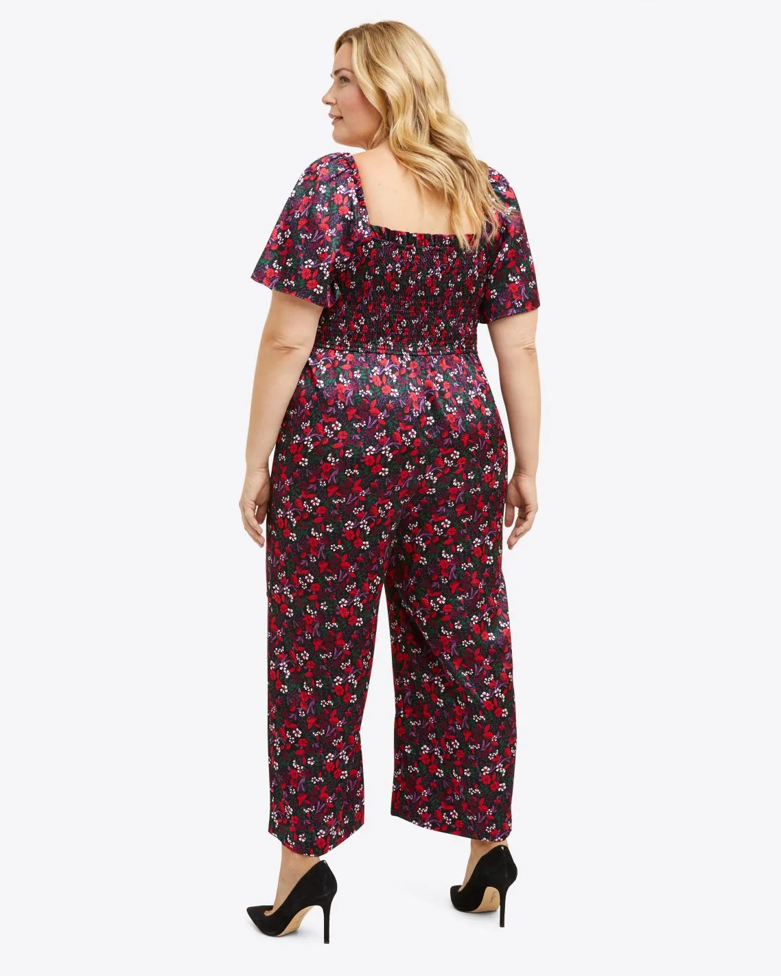 Maren Jumpsuit in Scarlet Floral sold by Draper James product image thumbnail 4