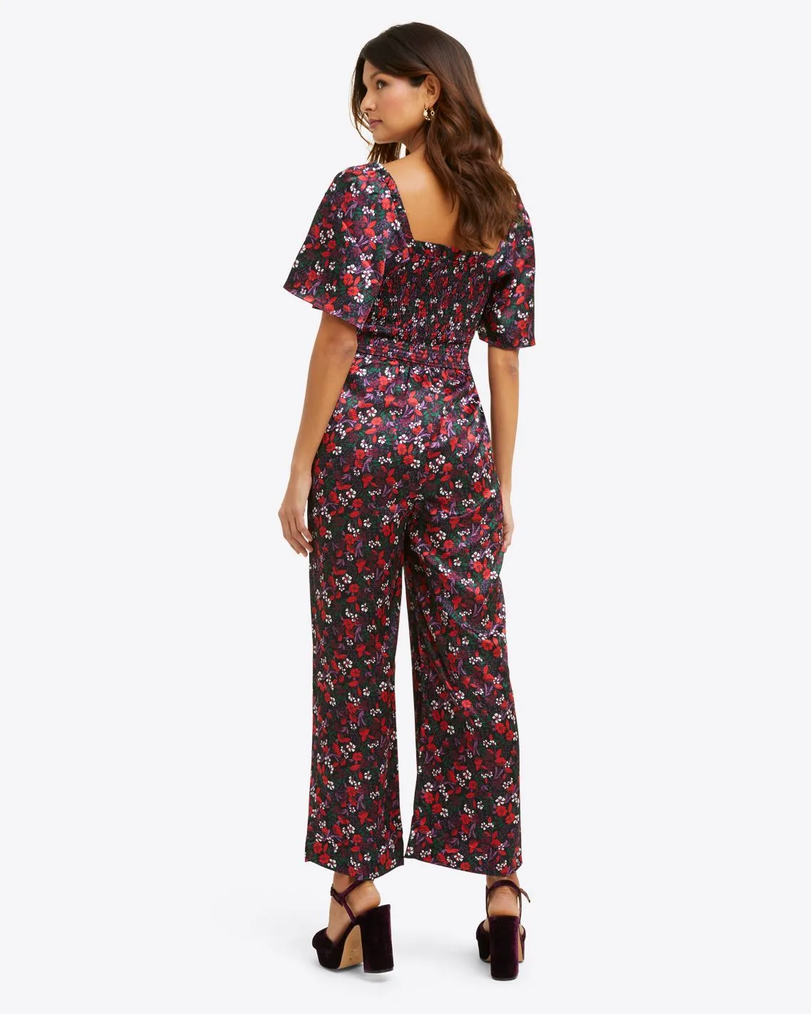 Maren Jumpsuit in Scarlet Floral sold by Draper James product image thumbnail 3