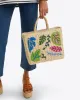 Embroidered Straw Tote sold by Draper James