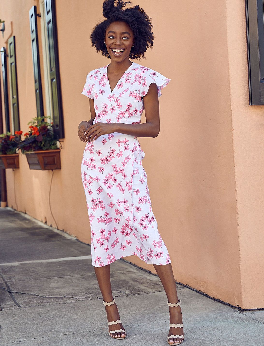 Midi Wrap Dress sold by Draper James product image thumbnail 3