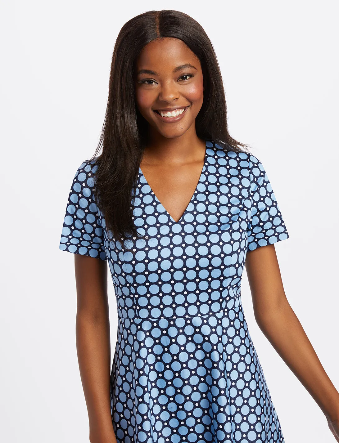Mixed Dot Love Circle Dress sold by Draper James product image thumbnail 2