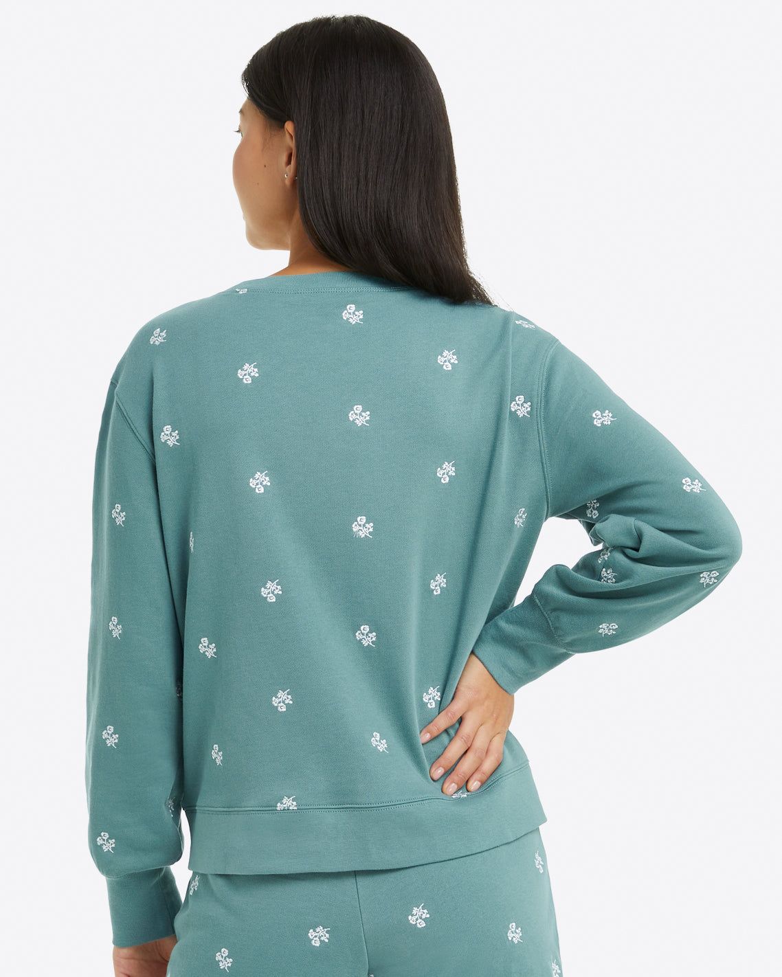 Gretchen Sweatshirt in Embroidered Viola sold by Draper James product image thumbnail 3