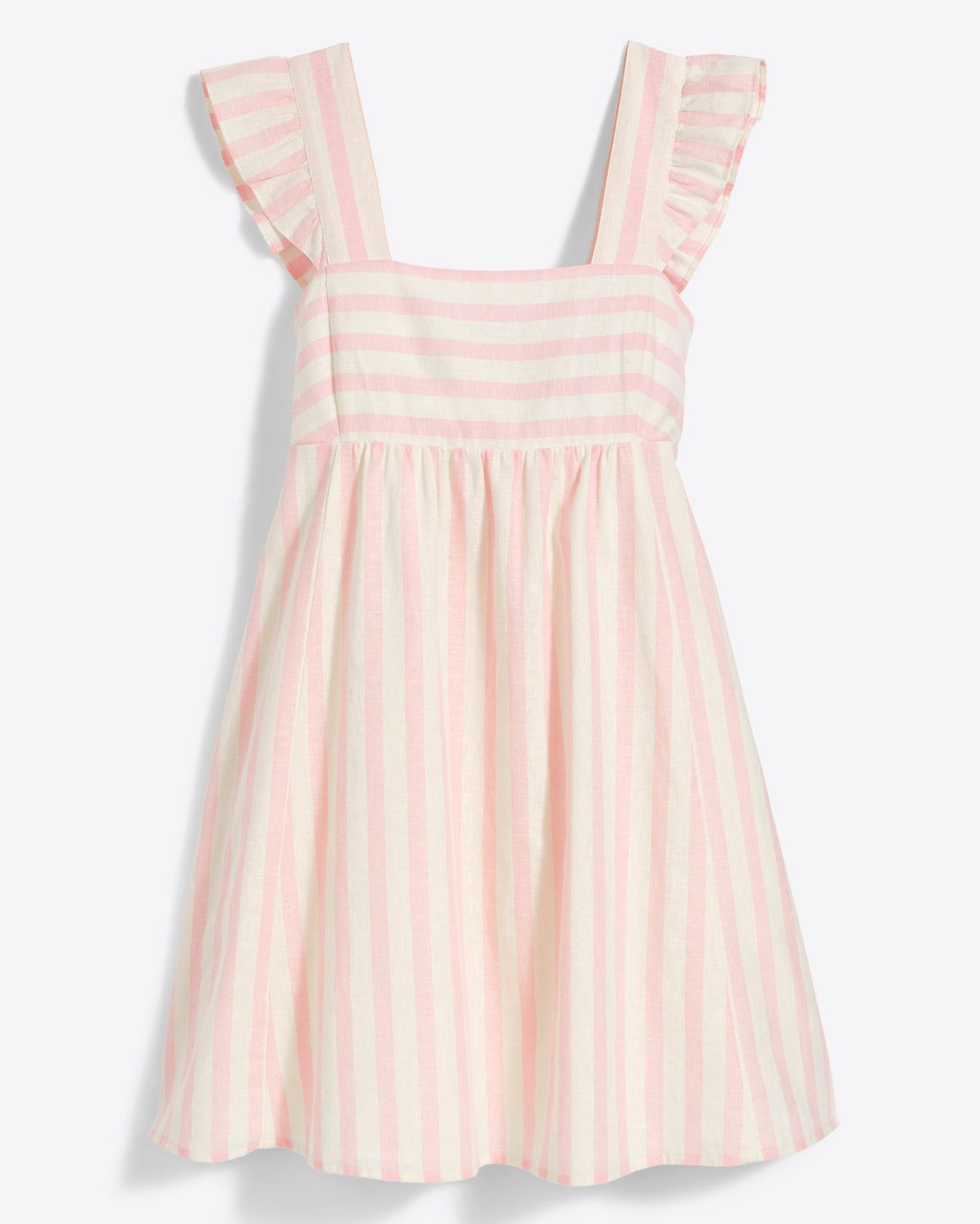 Maddie Babydoll Dress in Pink Cabana Stripe sold by Draper James product image thumbnail 2