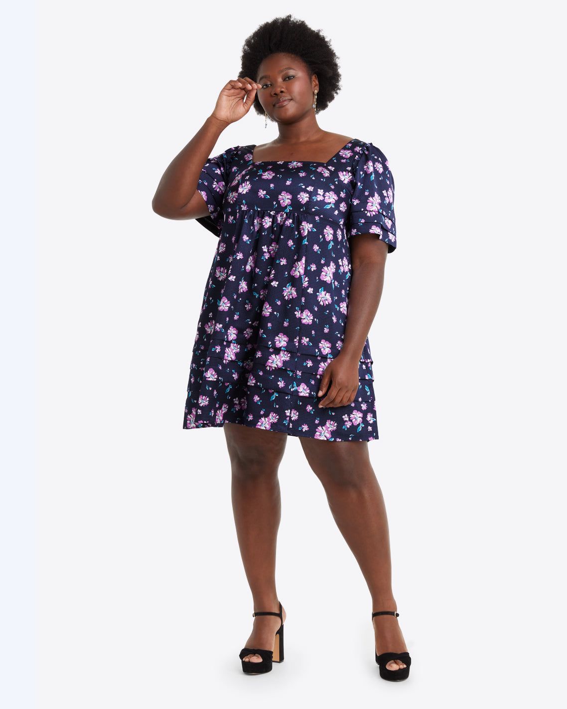 Dottie Babydoll Dress in Zinnia sold by Draper James
