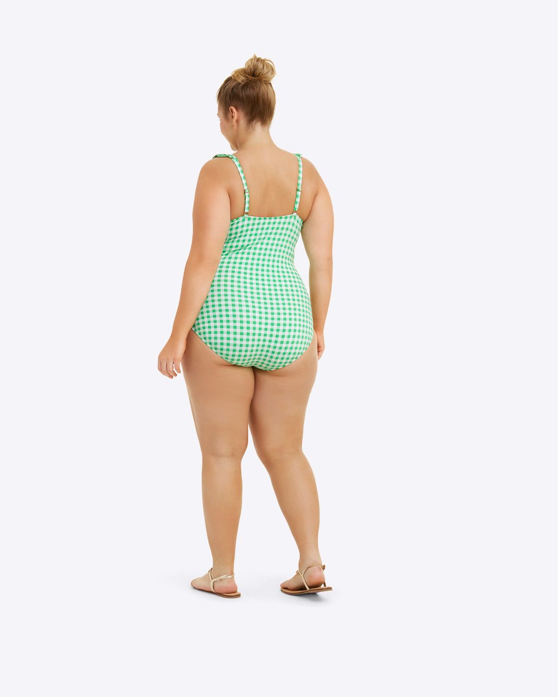 DJ x Lands' End Ruffle V-neck One Piece Swimsuit sold by Draper James product image thumbnail 5
