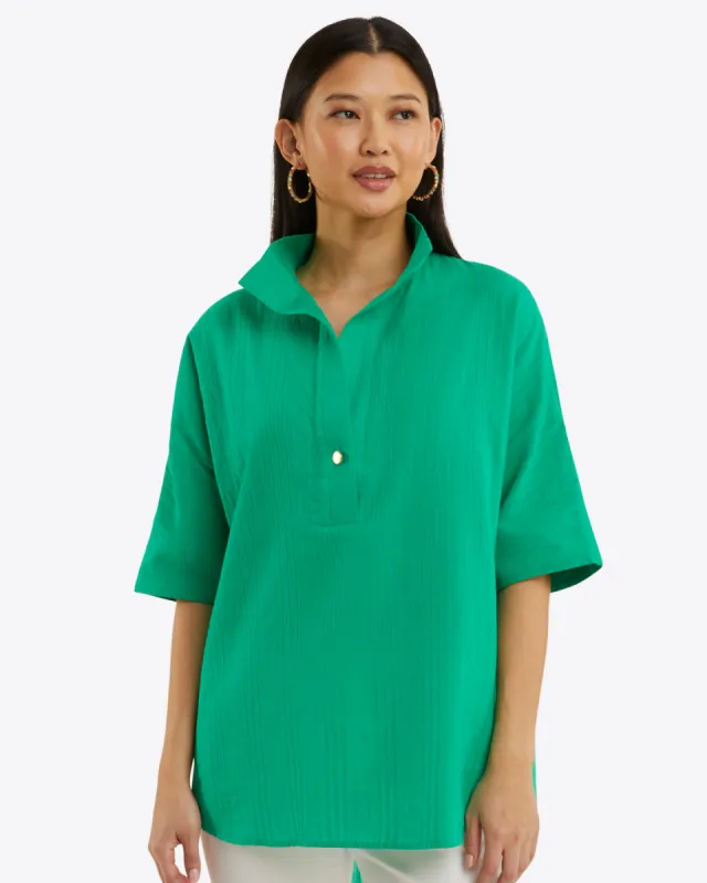 Logan Top in Cotton Dobby sold by Draper James