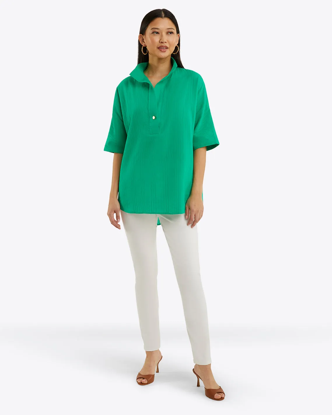 Logan Top in Cotton Dobby sold by Draper James product image thumbnail 2