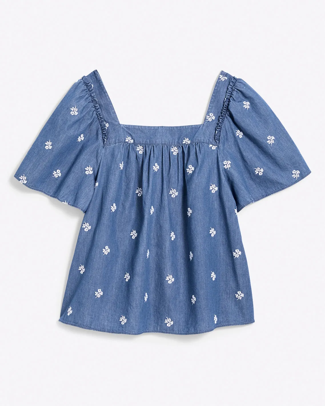 Maren Top in Embroidered Chambray sold by Draper James product image thumbnail 5