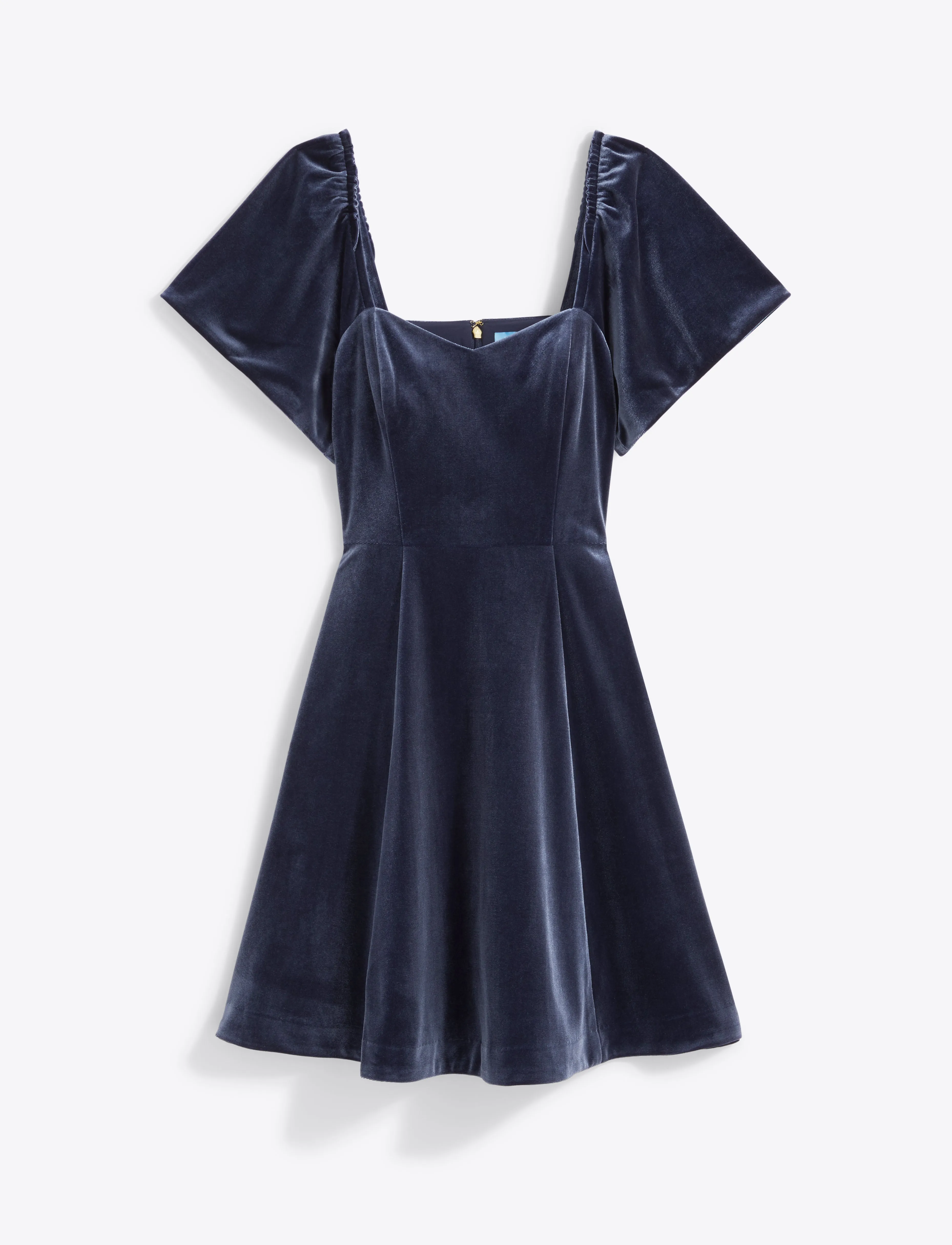 June Love Circle Flutter Sleeve Dress in Velvet sold by Draper James product image thumbnail 2