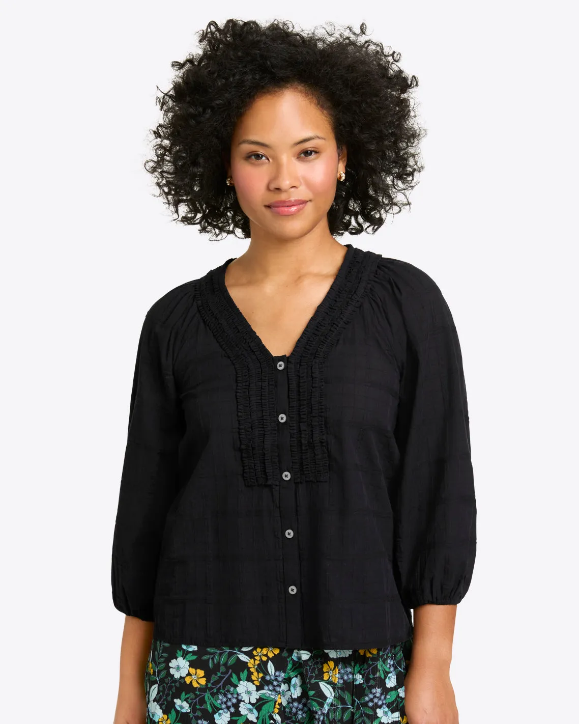 Aubrie Top in Pane Plaid sold by Draper James product image thumbnail 4