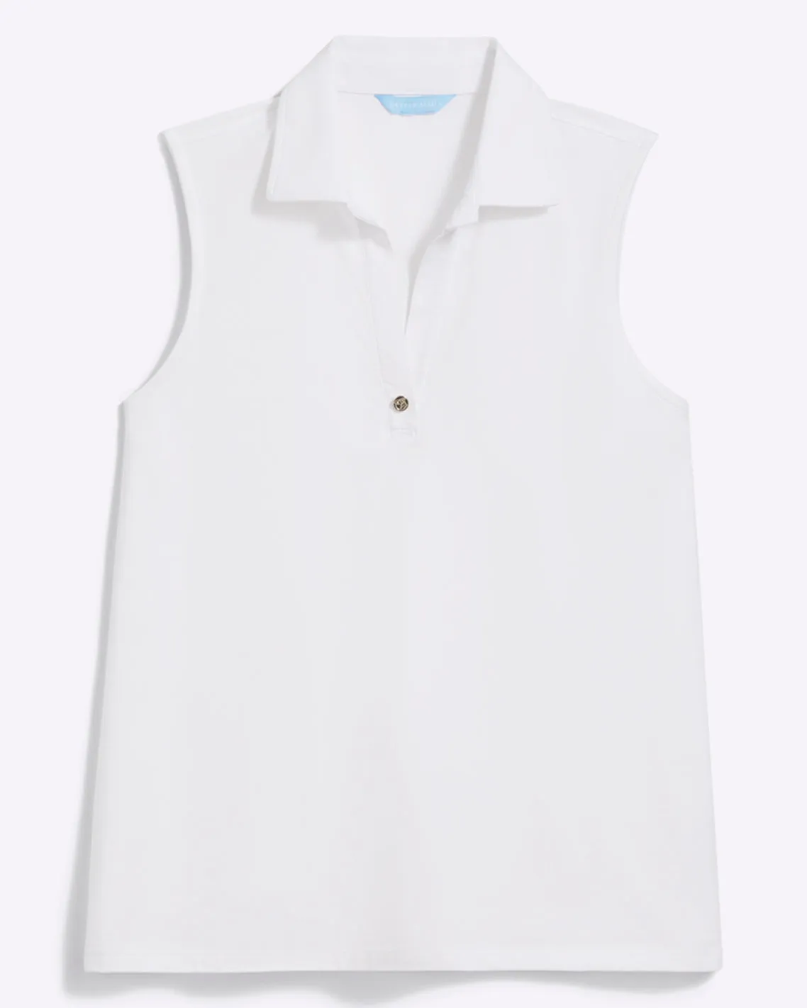 Sleeveless Sport Polo in White sold by Draper James product image thumbnail 2