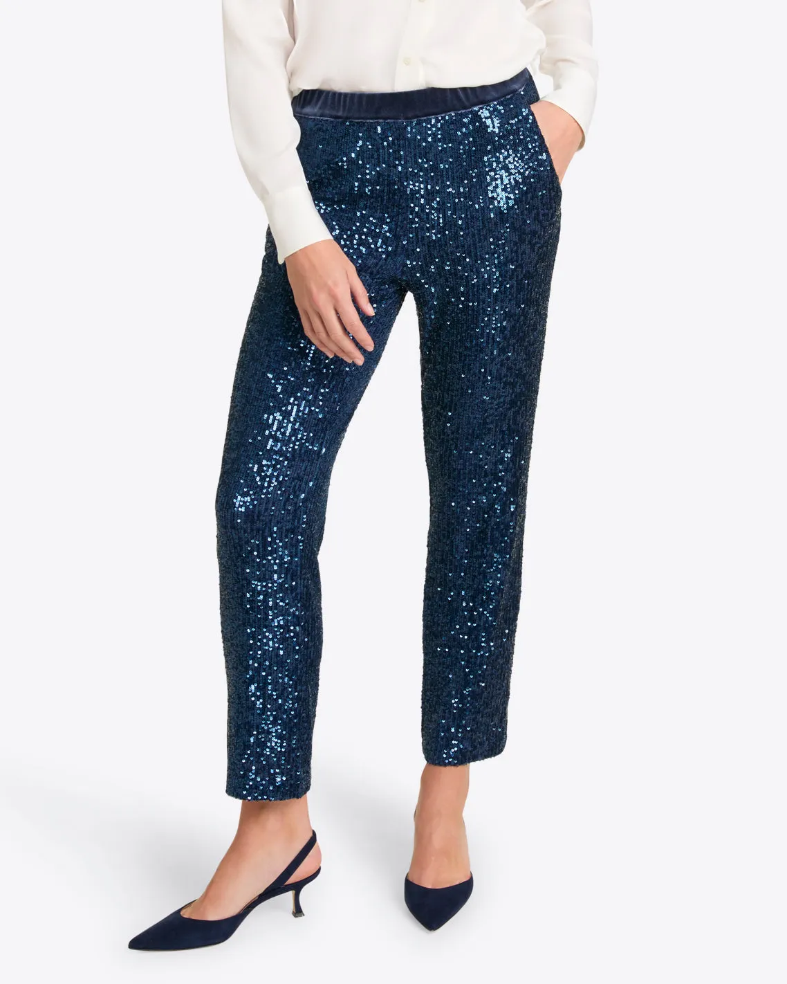 Pull on Pants in Sequins sold by Draper James product image thumbnail 2