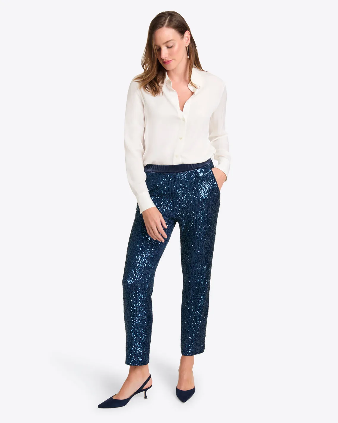 Pull on Pants in Sequins sold by Draper James product image thumbnail 5