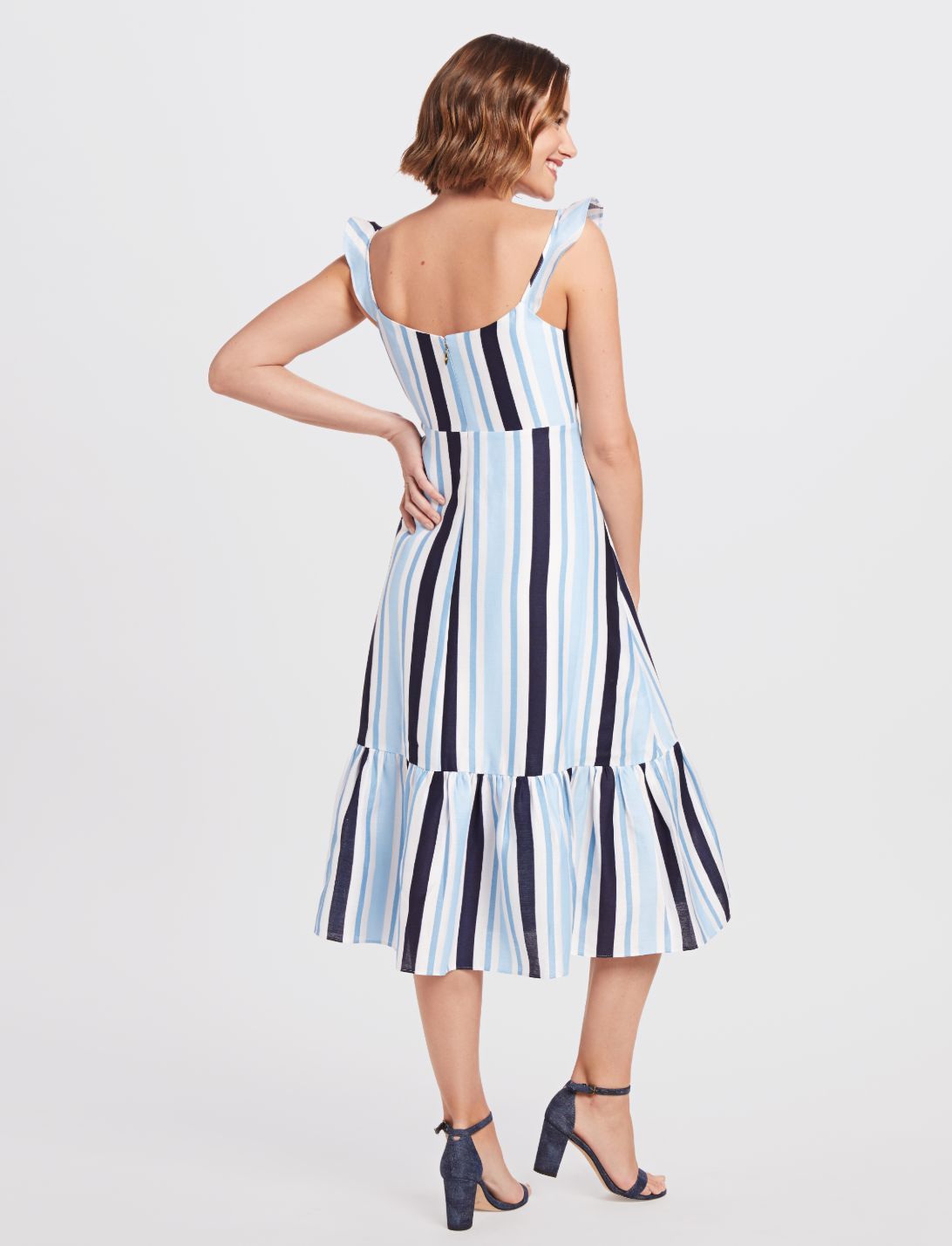 Stripe Midi Dress sold by Draper James product image thumbnail 4