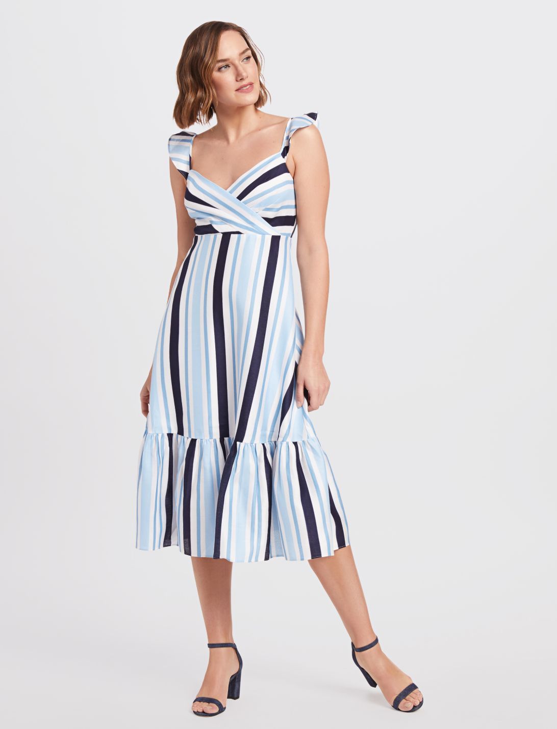Stripe Midi Dress sold by Draper James product image thumbnail 3