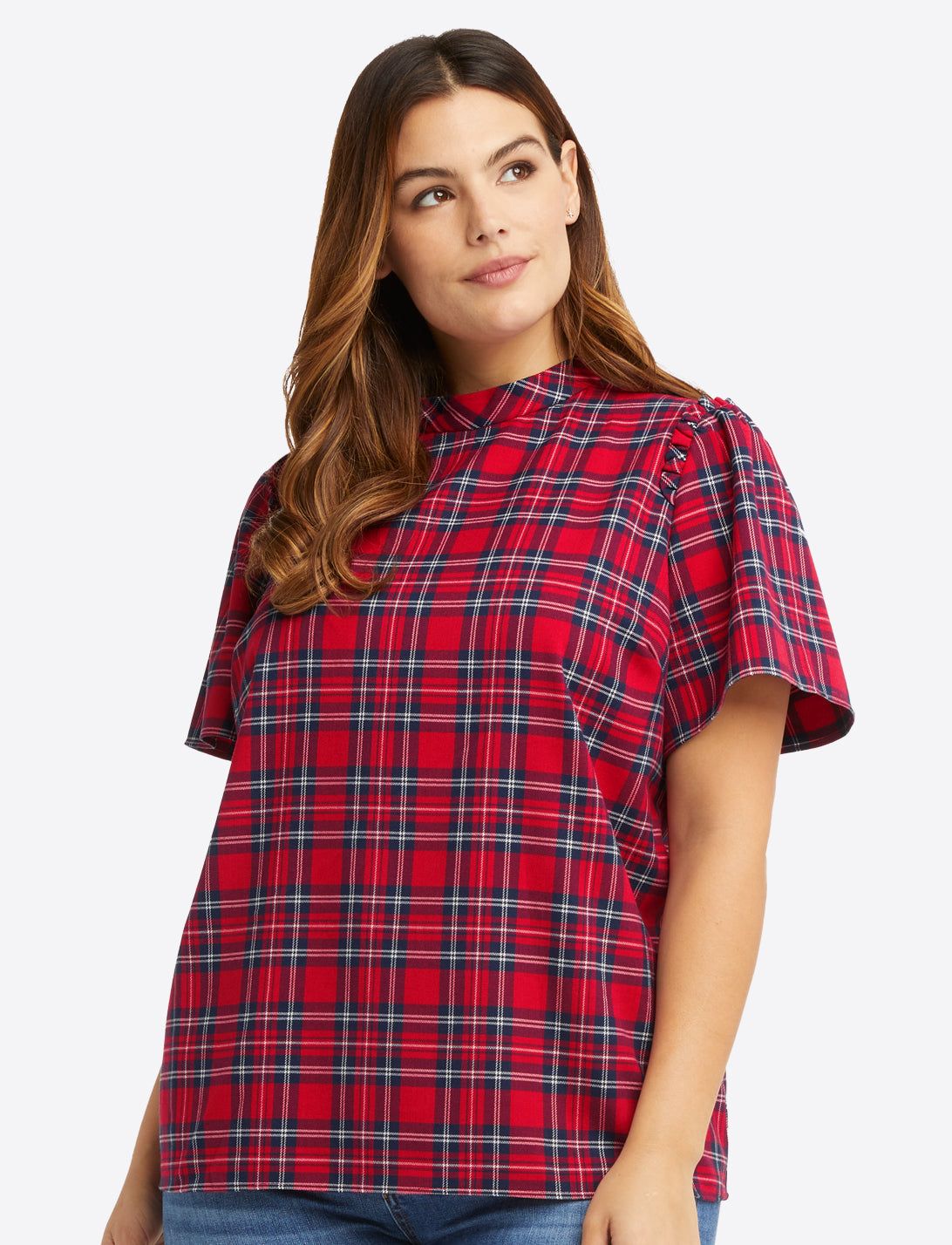 Bow Back Top in Angie Plaid sold by Draper James product image thumbnail 9
