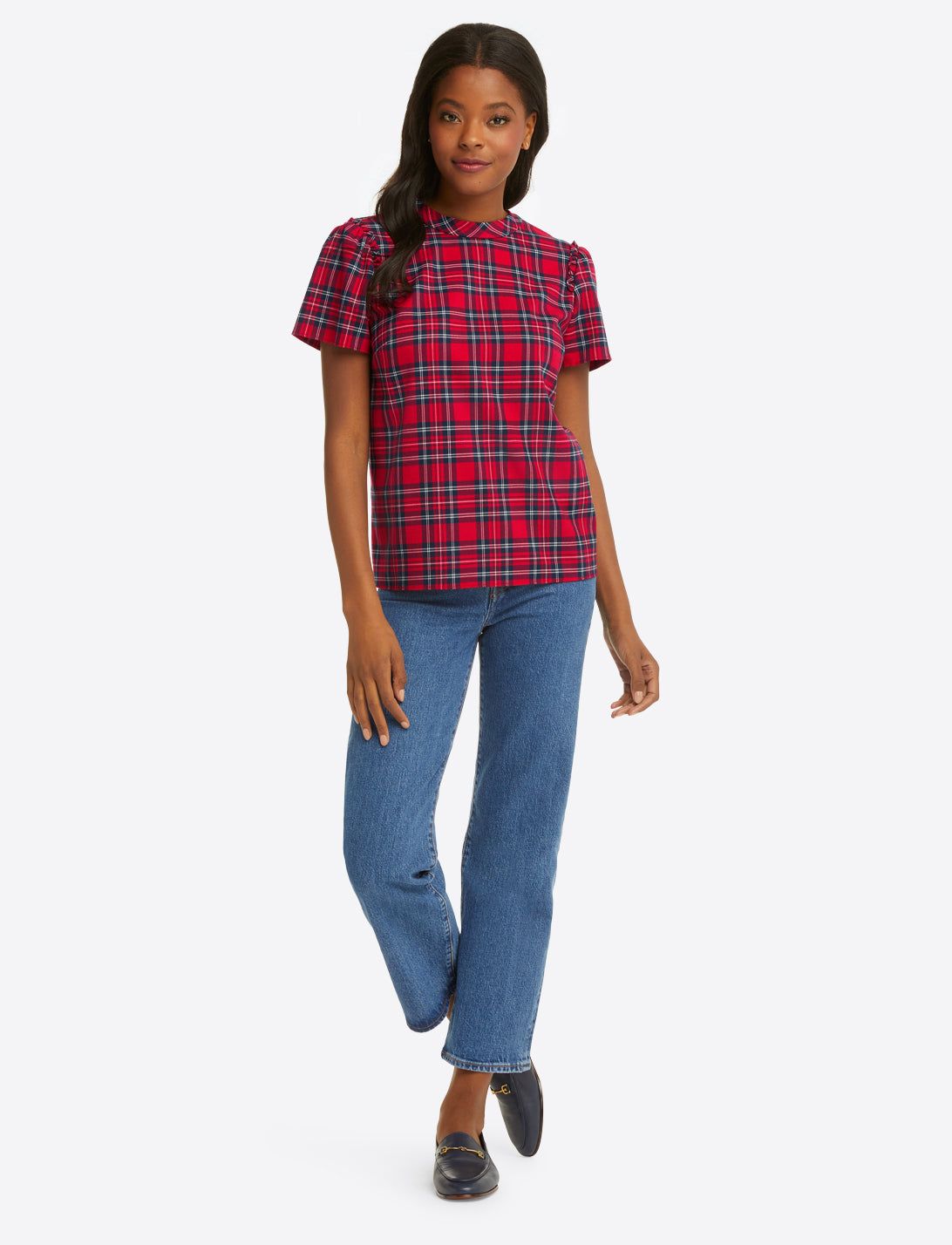 Bow Back Top in Angie Plaid sold by Draper James product image thumbnail 8