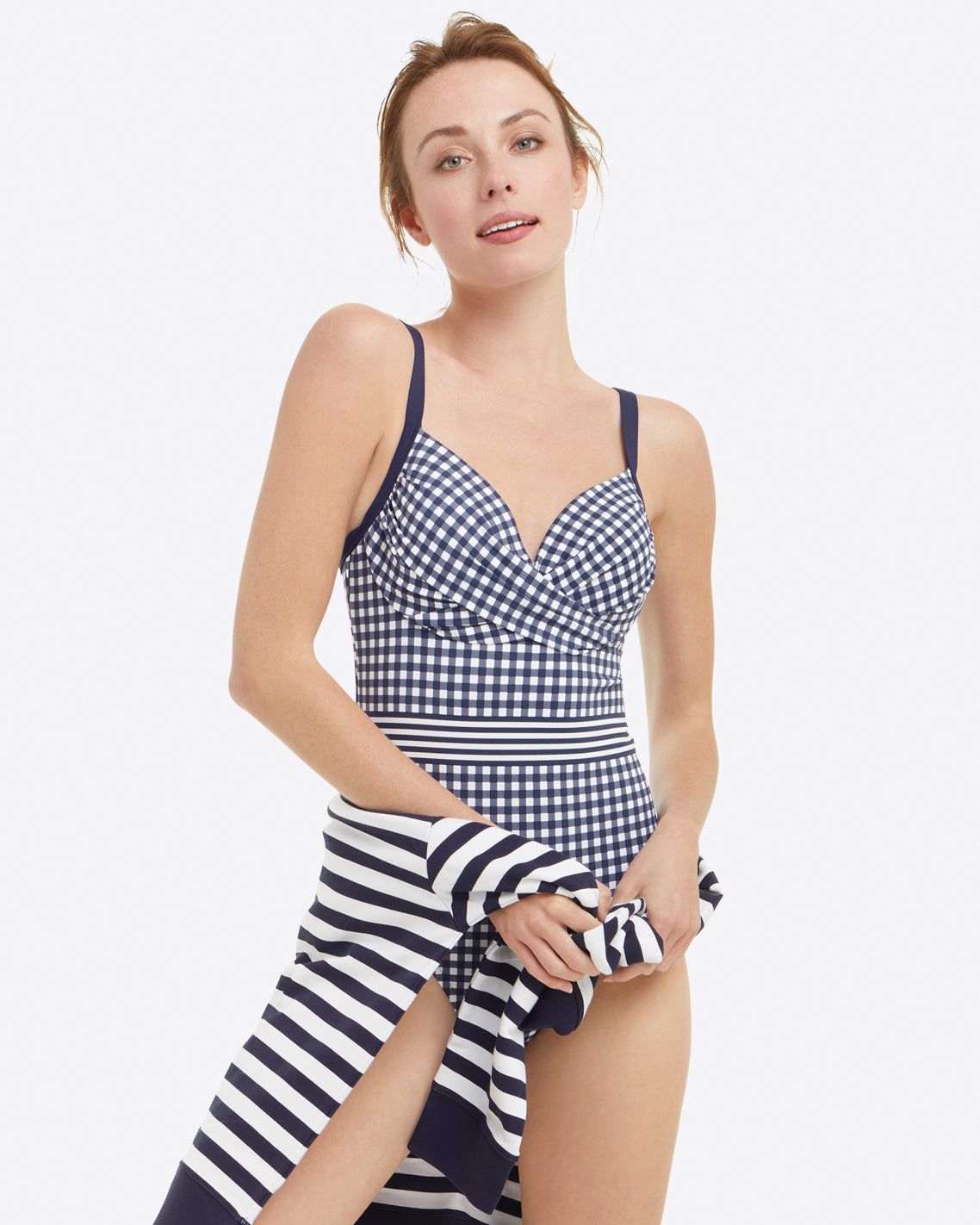 Draped One Piece Swimsuit sold by Draper James