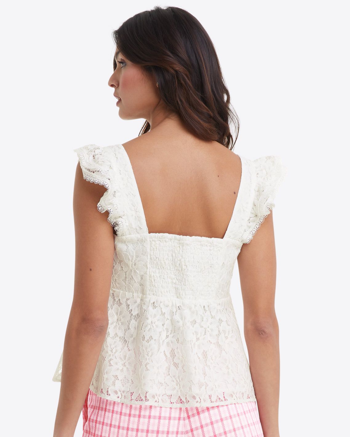Melissa Babydoll Top in Lace sold by Draper James product image thumbnail 3