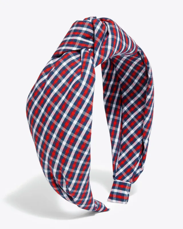 Picnic Plaid Knot Headband sold by Draper James