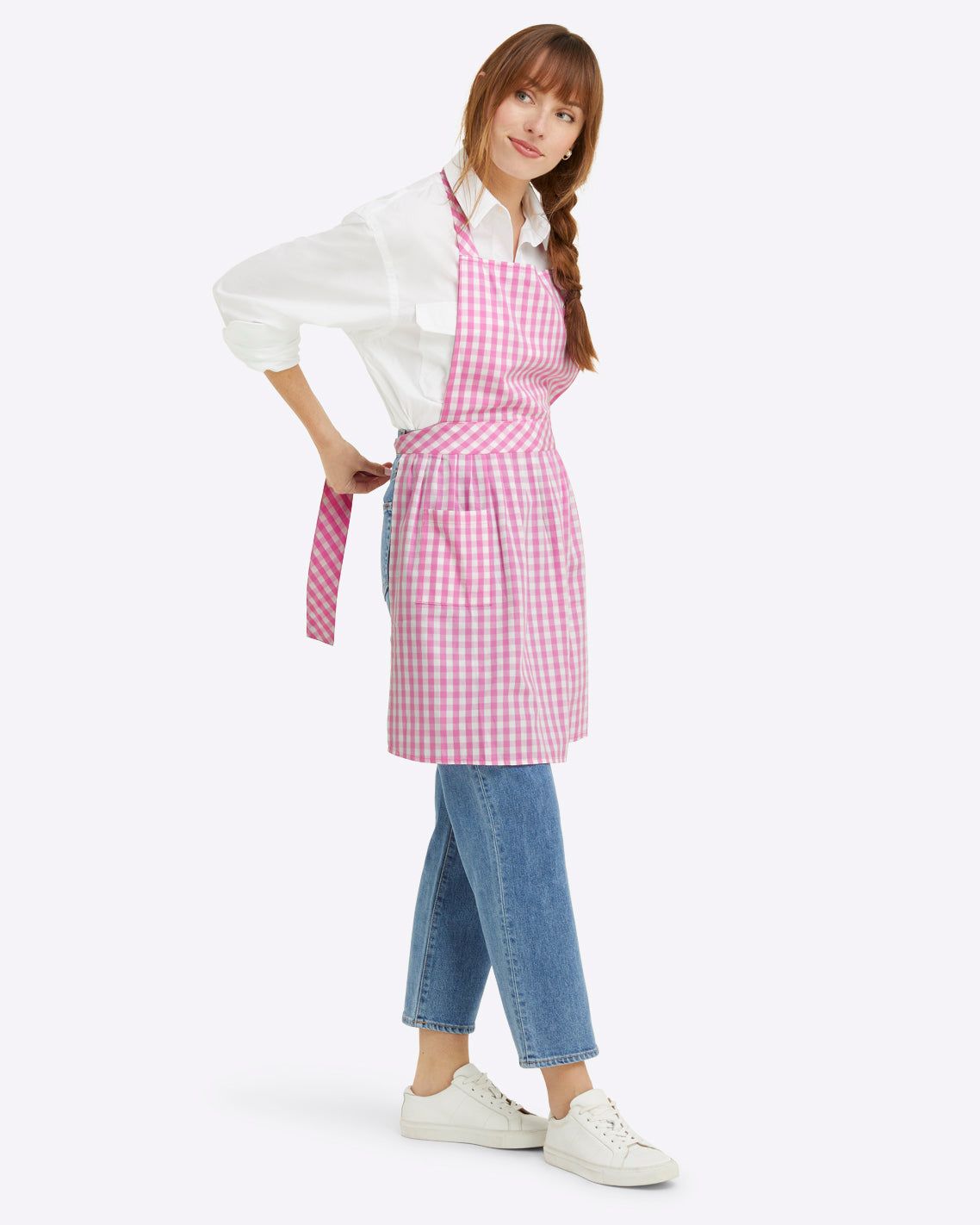 Apron in Gingham sold by Draper James