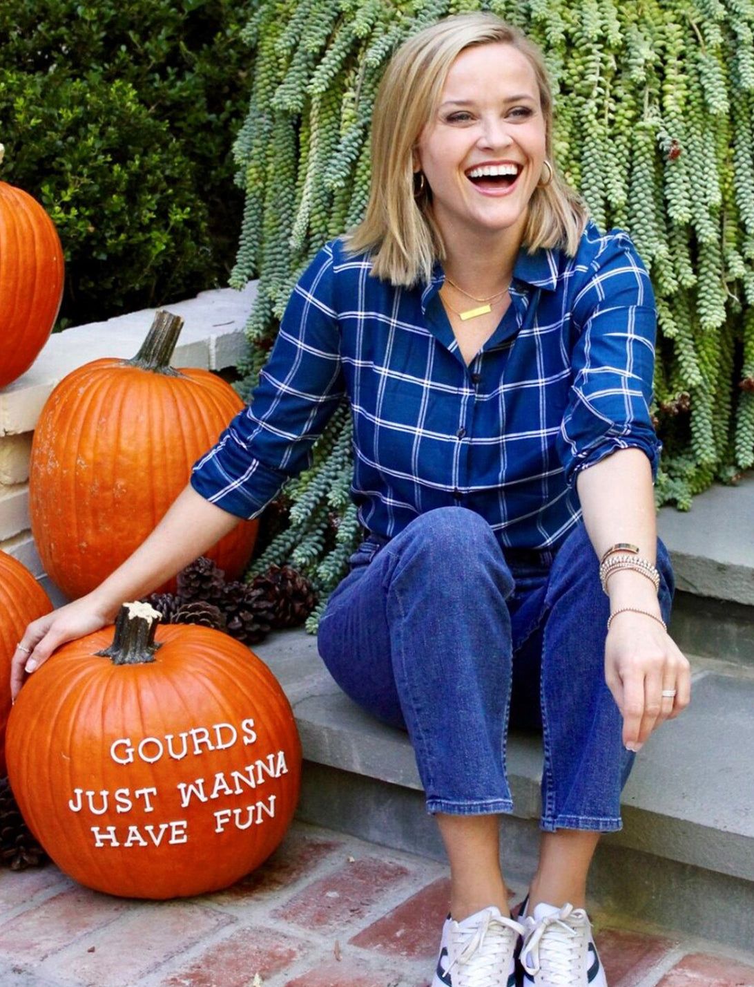 Windowpane Button Down Shirt sold by Draper James product image thumbnail 2