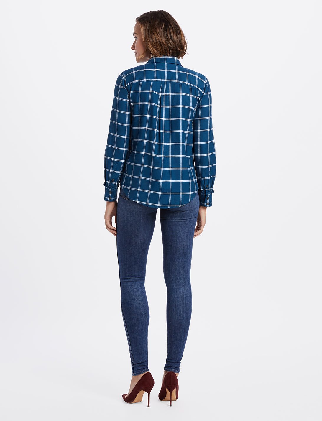 Windowpane Button Down Shirt sold by Draper James product image thumbnail 4