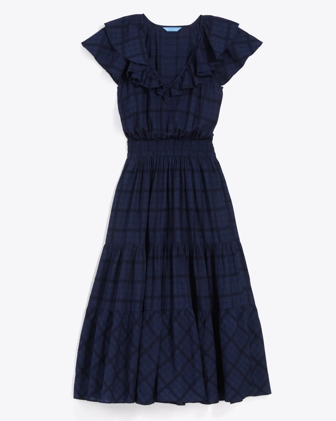 Marie Midi Dress in Pane Plaid sold by Draper James product image thumbnail 2