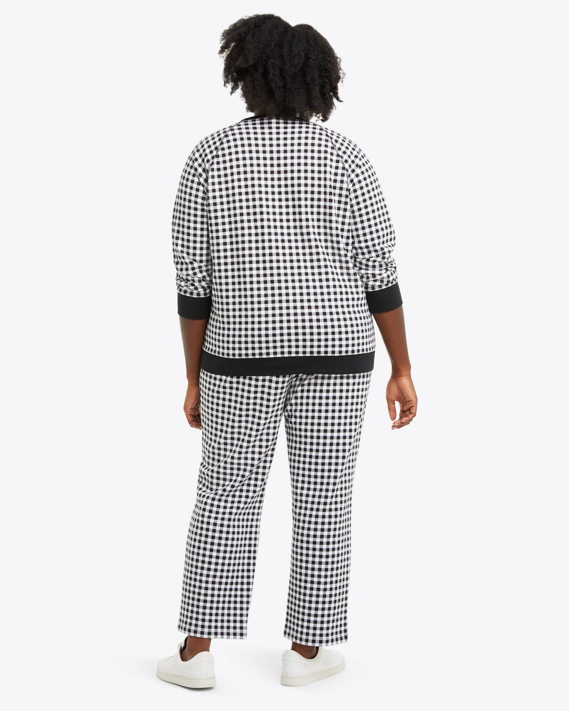 Natalie Sweatpants in Black Gingham sold by Draper James product image thumbnail 3