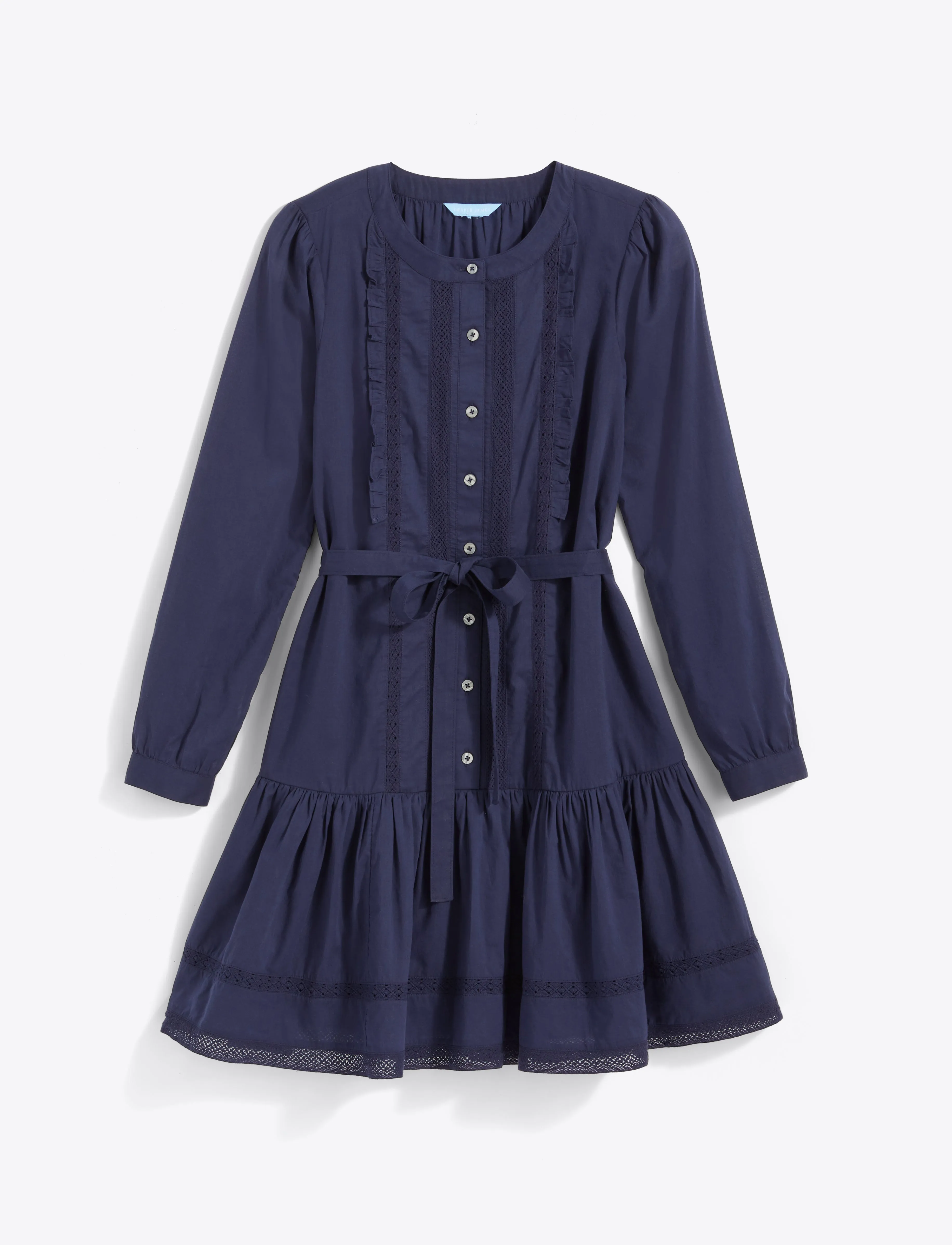 Elizabeth Mini Dress in Embroidered Stripe sold by Draper James product image thumbnail 2