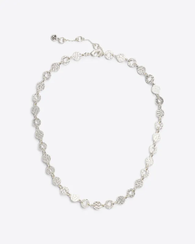 Hammered Disc Necklace sold by Draper James