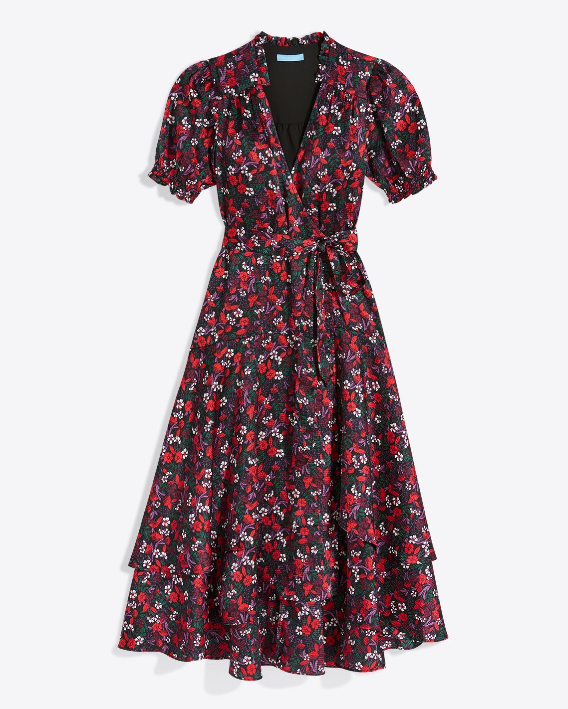 Naomi Wrap Dress in Scarlet Floral sold by Draper James product image thumbnail 2