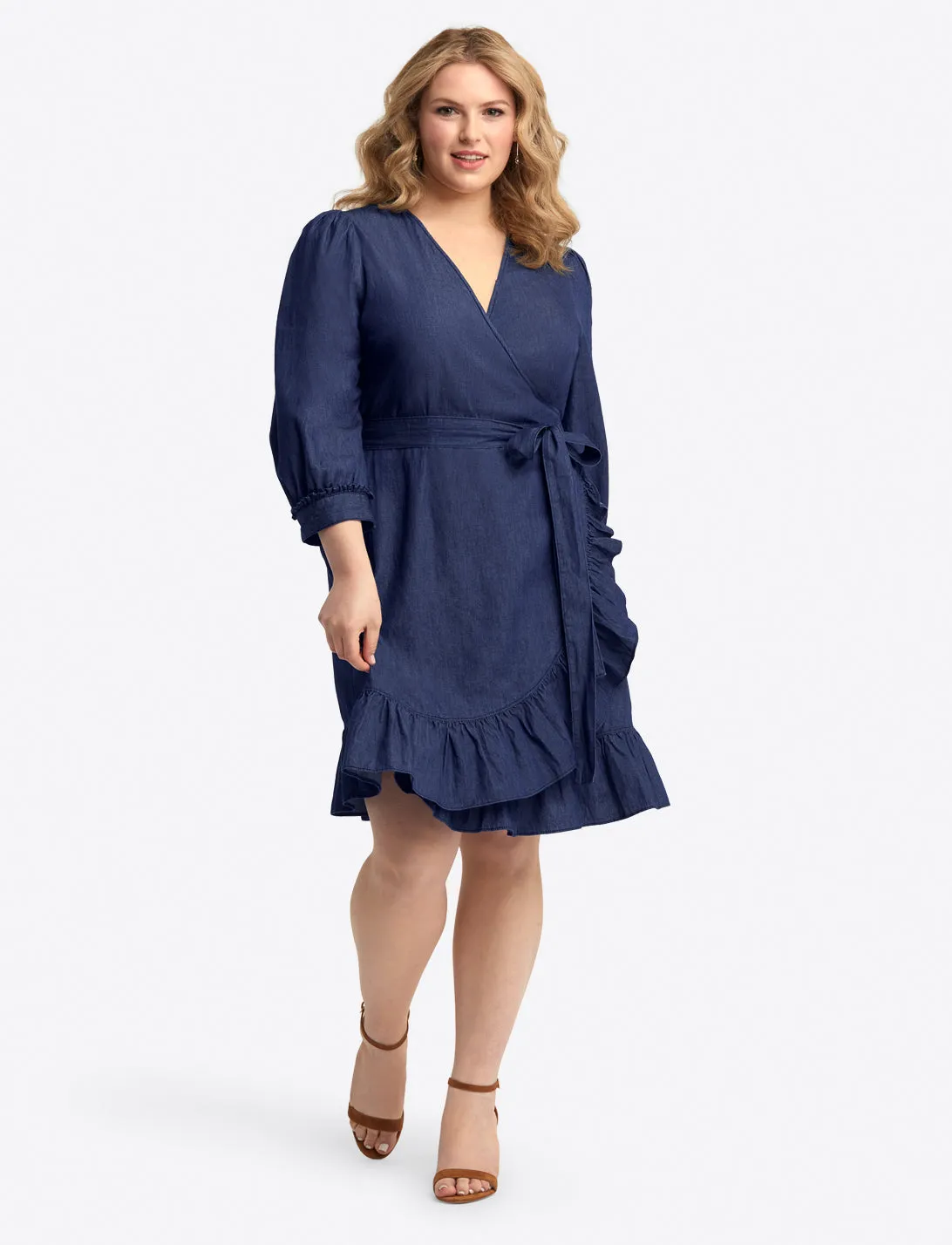 Reba Wrap Dress sold by Draper James product image thumbnail 3