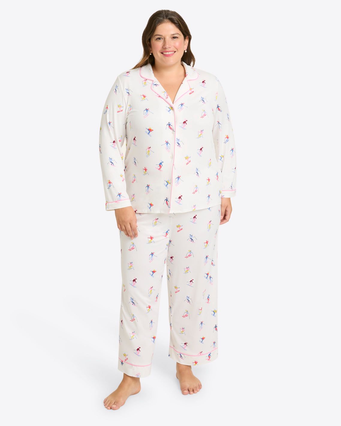 Linda Long-Sleeve Pajama Set in Ski School sold by Draper James product image thumbnail 3