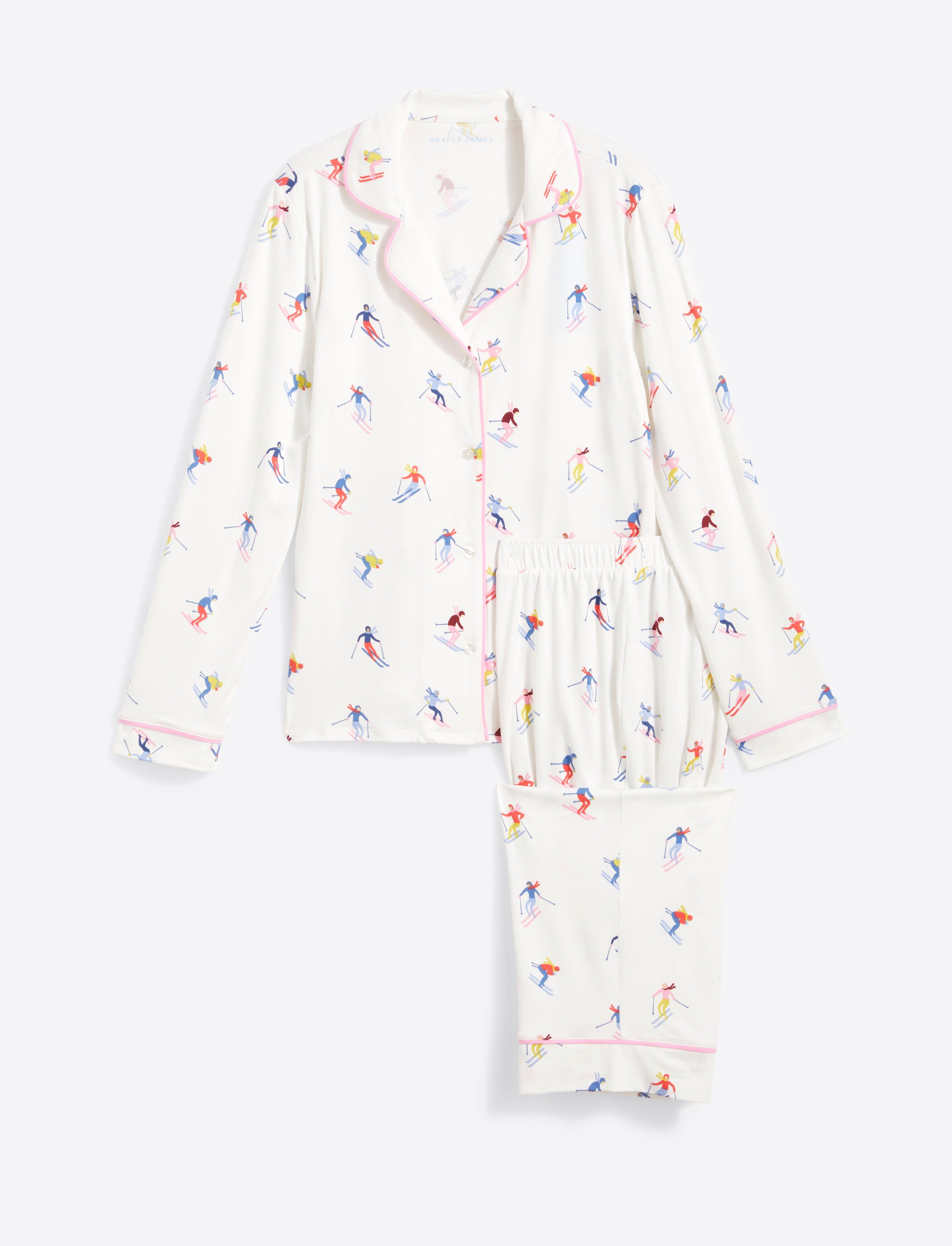 Linda Long-Sleeve Pajama Set in Ski School sold by Draper James product image thumbnail 2
