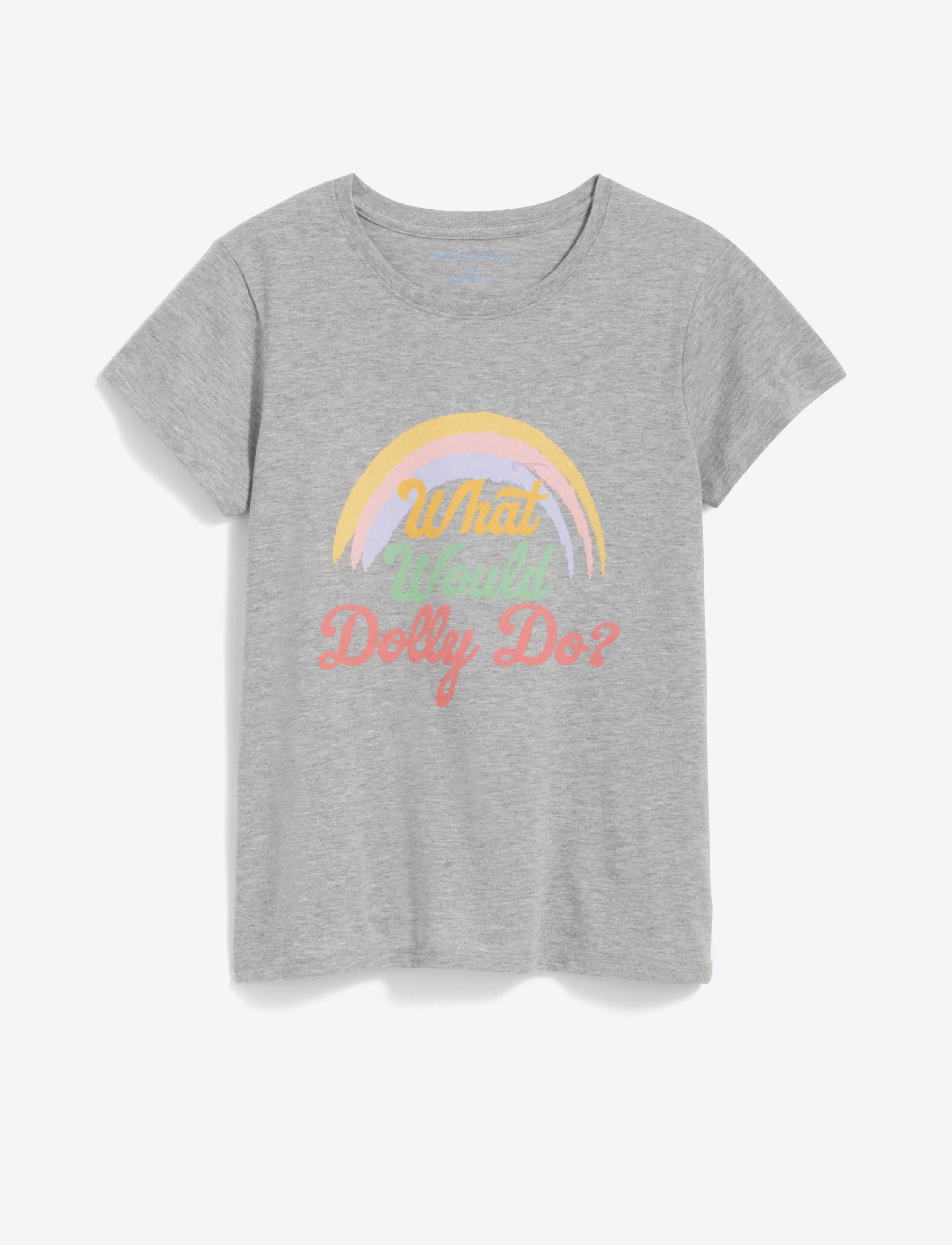 What Would Dolly Do Rainbow T-Shirt sold by Draper James product image thumbnail 2