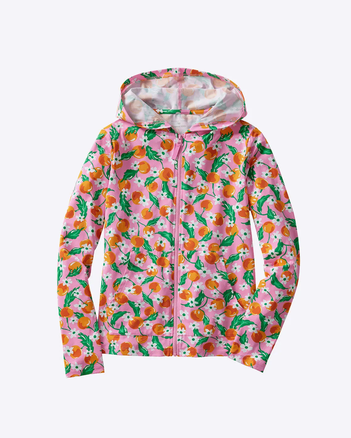 DJ x Lands' End Full Zip Long Sleeve Rash Guard Hoodie Cover-up sold by Draper James product image thumbnail 2