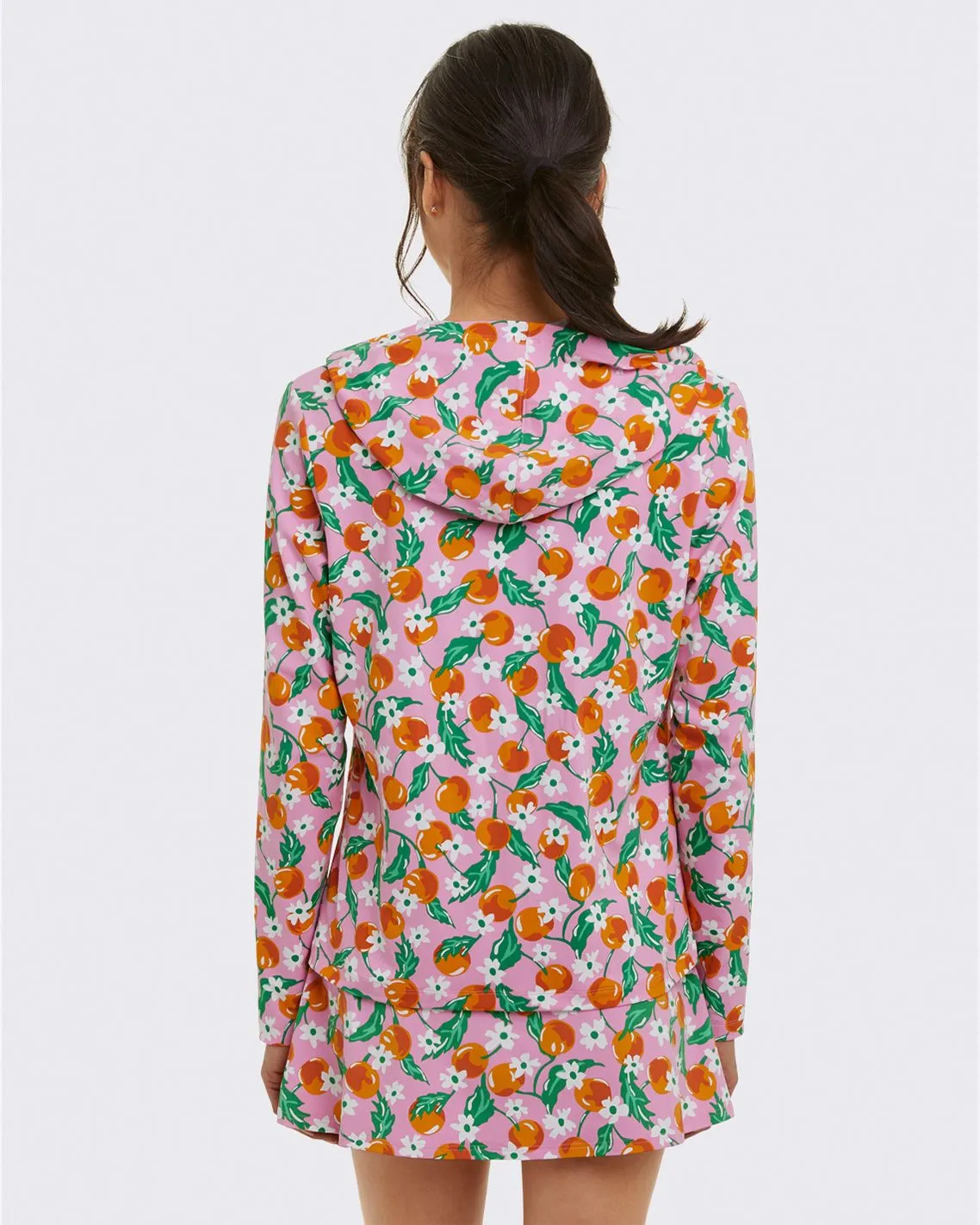 DJ x Lands' End Full Zip Long Sleeve Rash Guard Hoodie Cover-up sold by Draper James product image thumbnail 3