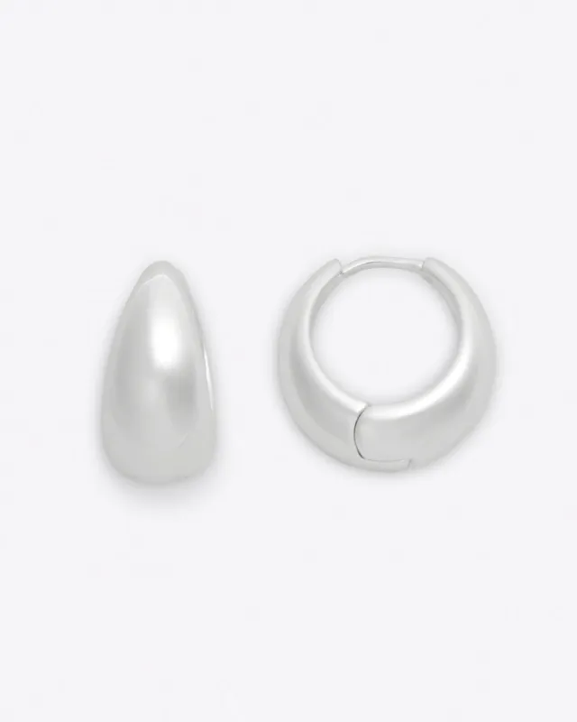 Thick Hoops in Silver sold by Draper James